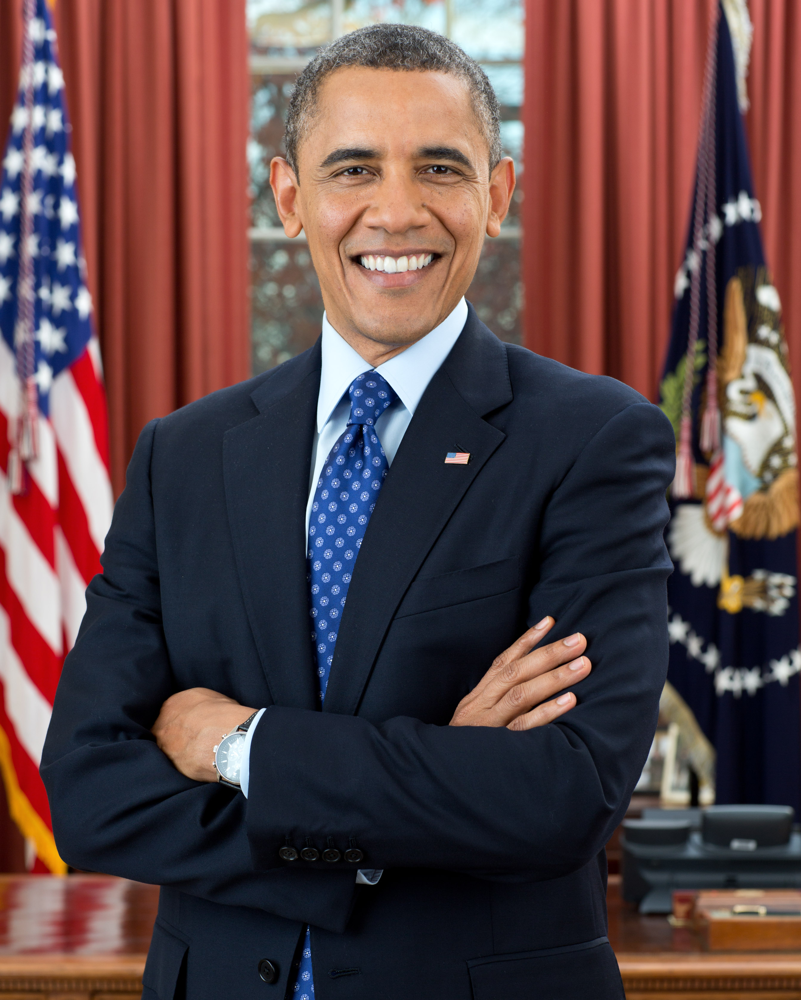 Portrait of Barack Obama, official White House photo by Pete Souza