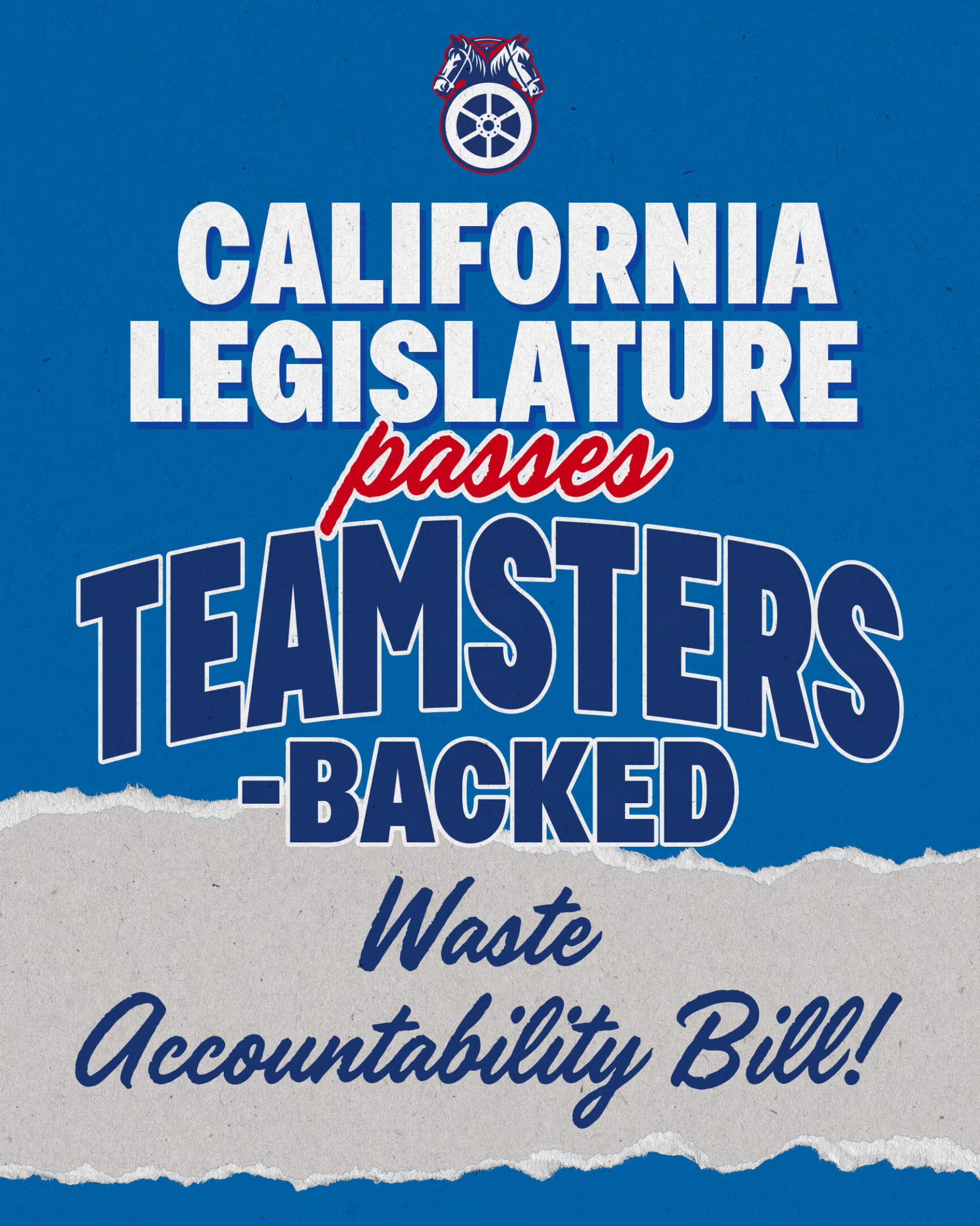 he Teamsters applaud the California Legislature for passing Senate Bill 1371 (SB 1371) out of both chambers. Authored by Sen. María Elena Durazo, the bill would prevent municipalities from being forced to pay for waste and recycling services that aren’t rendered because of a work stoppage. SB 1371 now goes to the Governor’s desk to be signed into law.